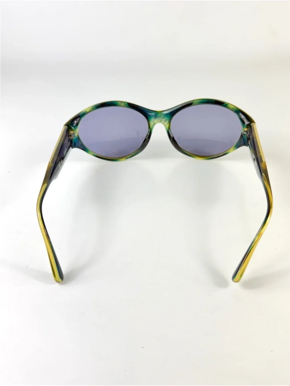 Vintage Dior 2766A 50 Sunglasses Deadstock VFC Box Set Green Gold Cannage